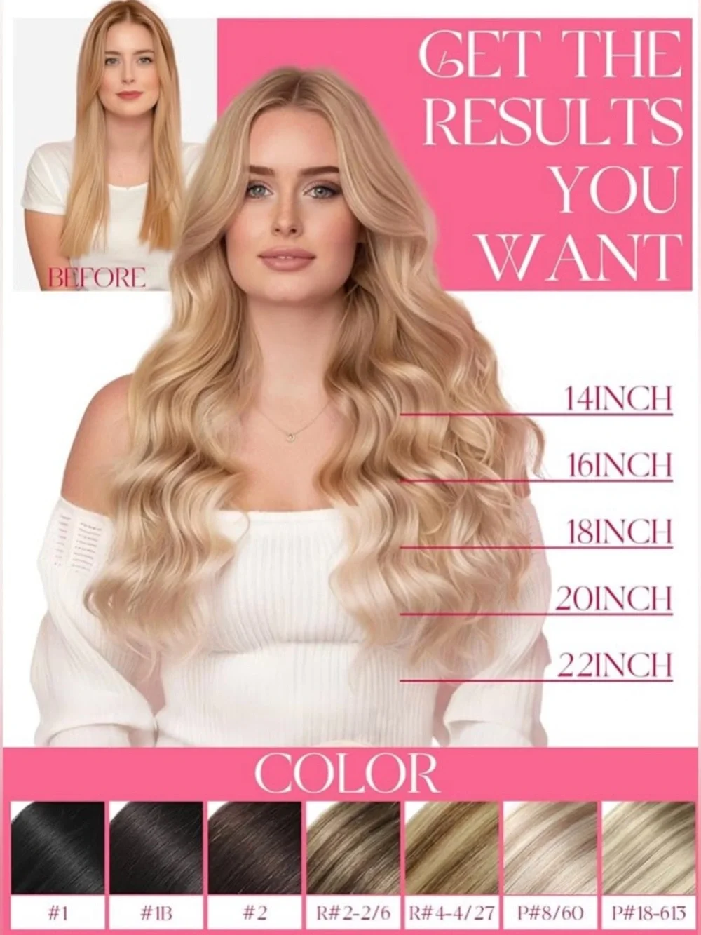 Natural Black Silver Highlight Human Hair 20” Butterfly Weft Hair Extensions